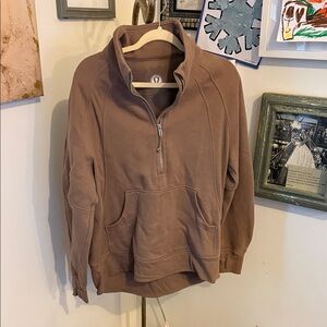Lululemon oversized funnel neck scuba 1/2 zip. Size M/L